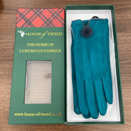 House Of Tweed Ladies Faux Suede Soft Gloves One Size - Just £14.99! Shop now at Warwickshire Clothing. 