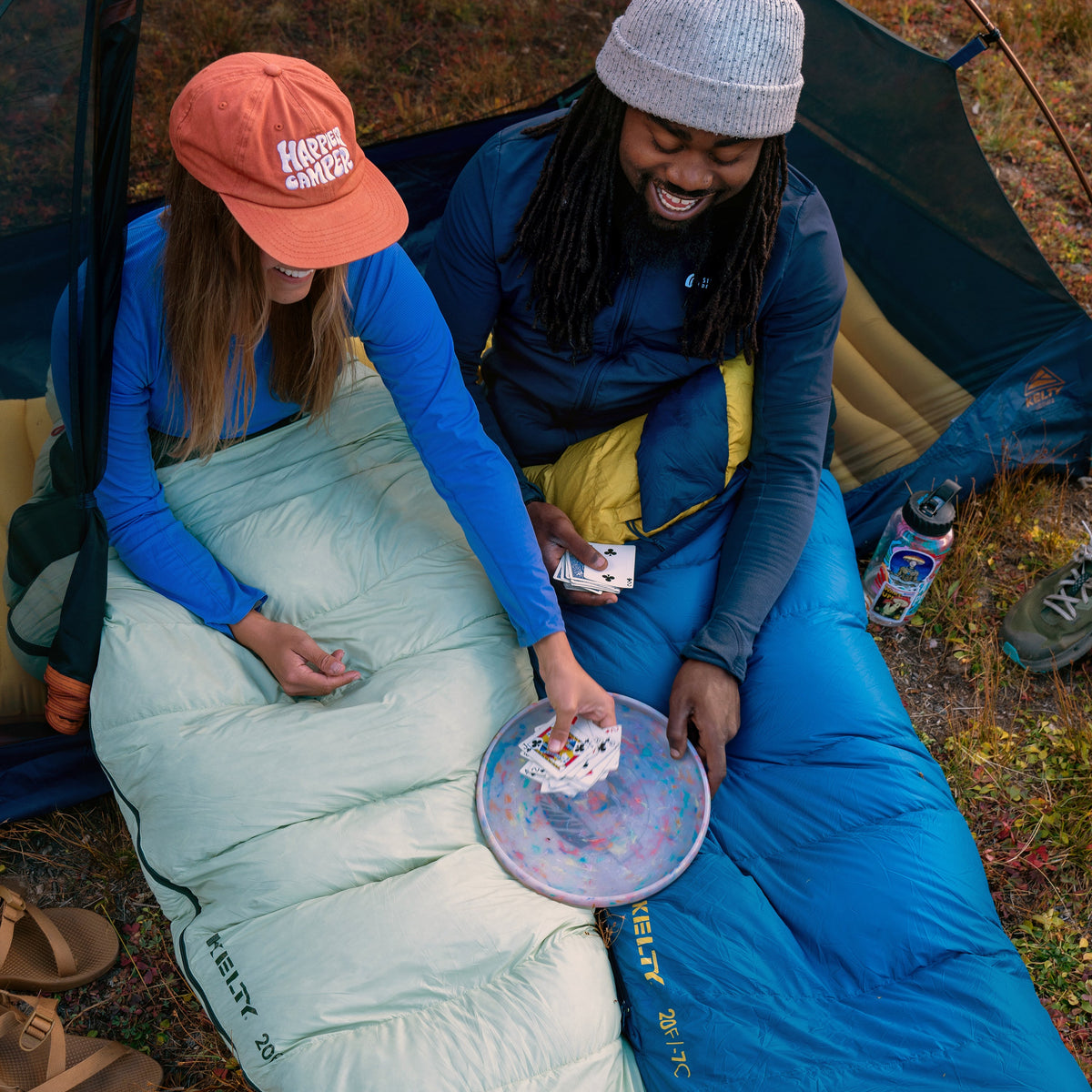 Kelty Cosmic Down 20°F (-7°C) 550-Fill Sleeping Bag - Short - Dark Blue/Pageant Blue