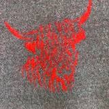 House of Tweed Highland Cattle Scarf - Just £14.99! Shop now at Warwickshire Clothing. 