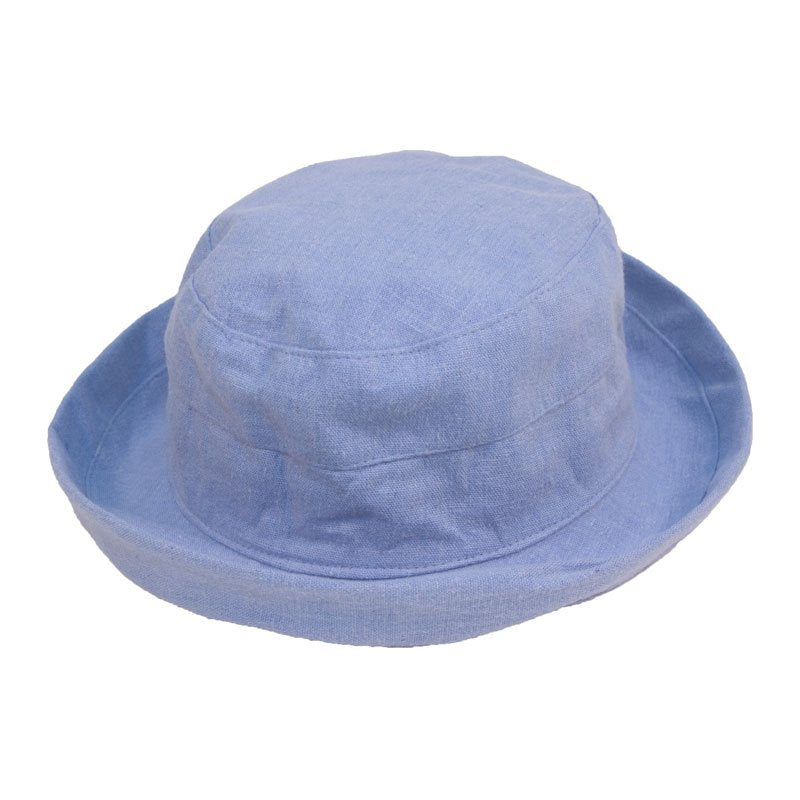 Womens Linen Sun Hat With Turn-up Brim - Just £12.99! Shop now at Warwickshire Clothing. 