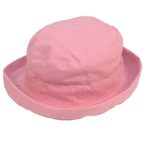 Womens Linen Sun Hat With Turn-up Brim - Just £12.99! Shop now at Warwickshire Clothing. 