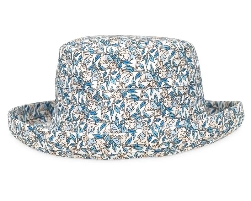 Ladies floral print turn up brim sun hat - Just £9.99! Shop now at Warwickshire Clothing. 