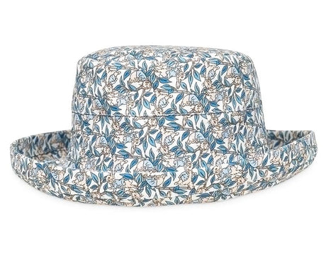 Ladies floral print turn up brim sun hat - Just £9.99! Shop now at Warwickshire Clothing. 