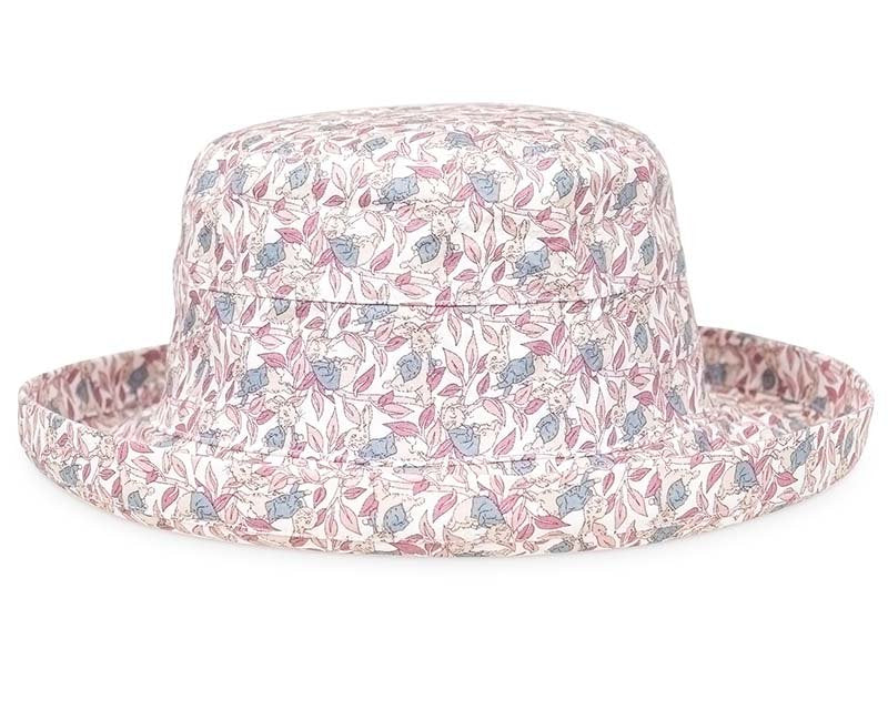 Ladies floral print turn up brim sun hat - Just £9.99! Shop now at Warwickshire Clothing. 