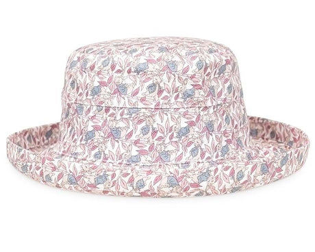 Ladies floral print turn up brim sun hat - Just £9.99! Shop now at Warwickshire Clothing. 