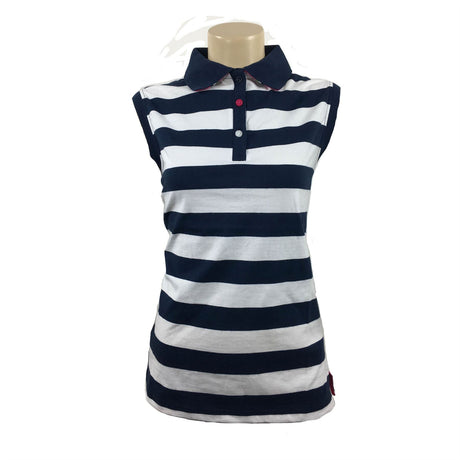 Hazy Blue Womens Sleeveless Polo Shirt - Minnie - Just £14.99! Shop now at Warwickshire Clothing. 