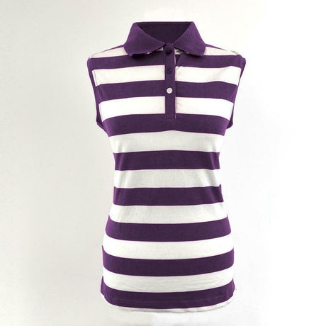 Hazy Blue Womens Sleeveless Polo Shirt - Minnie - Just £14.99! Shop now at Warwickshire Clothing. 