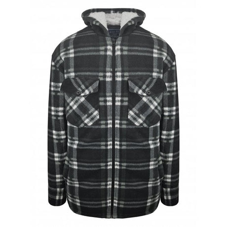 Hazy Blue Kids Sherpa Fleece Lined Checked Hooded Shirt - Robbo - Just £19.99! Shop now at Warwickshire Clothing. 