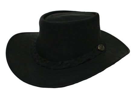 Hazy Blue Rex-leather Hat Brisbane Cowboy Authentic Australian - Just £14.99! Shop now at Warwickshire Clothing. 