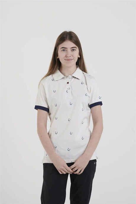 Hazy Blue Womens Short Sleeve Polo Shirt - Pippa - Just £14.99! Shop now at Warwickshire Clothing. 