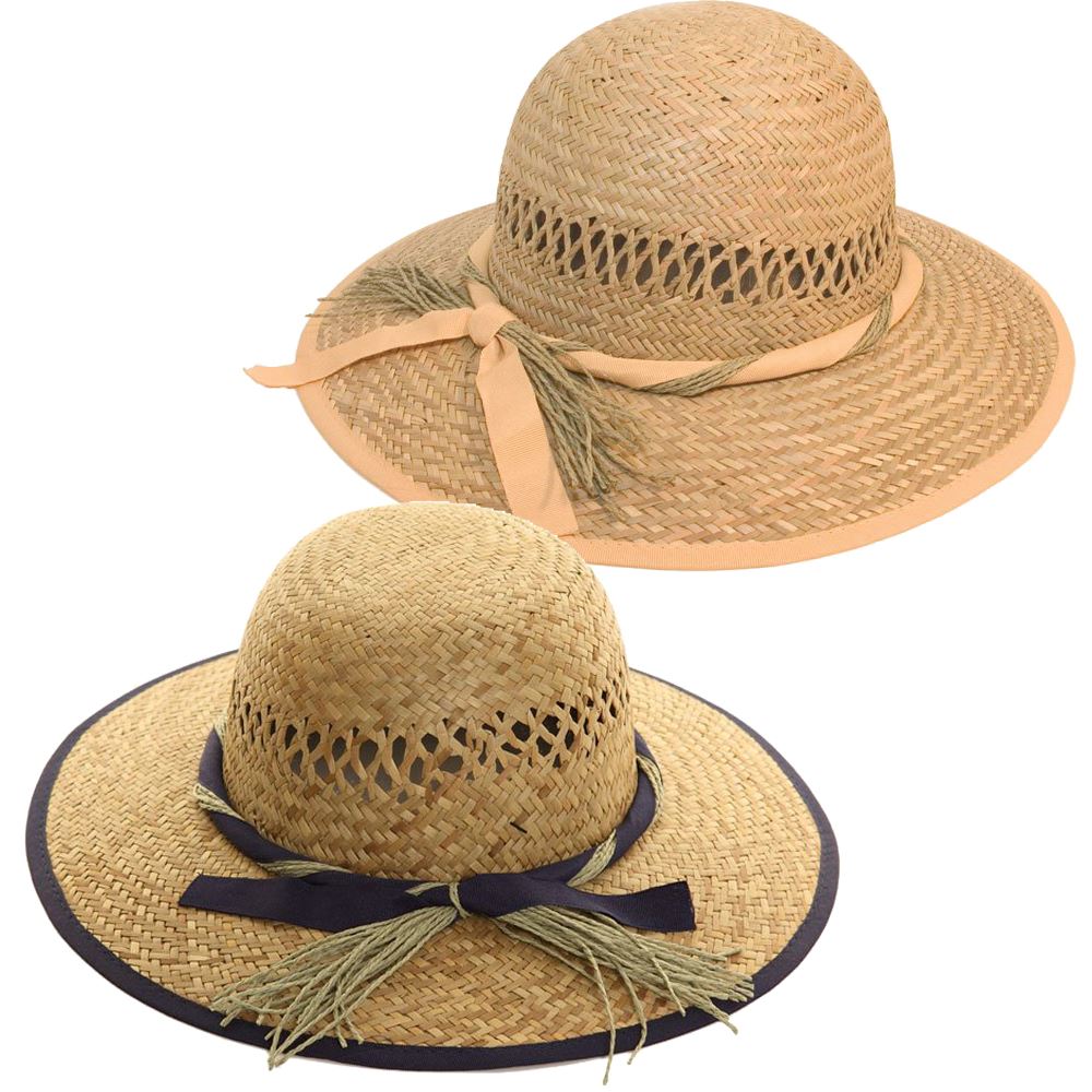 Hazy Blue STRAW WITH RIBBON BAND Womens Hat - Premium clothing from Hazy Blue - Just $9.99! Shop now at Warwickshire Clothing