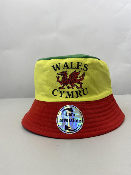 Welsh Adults Bucket Hat | Cymru Yma o HYD - Premium clothing from Warwickshire Clothing - Just $4.99! Shop now at Warwickshire Clothing