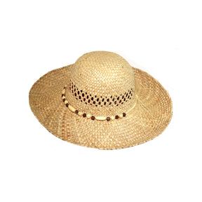 Ladies wide brim Straw Summer Hat - Just £9.99! Shop now at Warwickshire Clothing. 