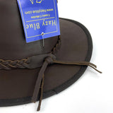 Hazy Blue Melbourne Australian Style Waterproof Bute Leather Hat Brown - Premium clothing from Hazy Blue - Just $29.99! Shop now at Warwickshire Clothing