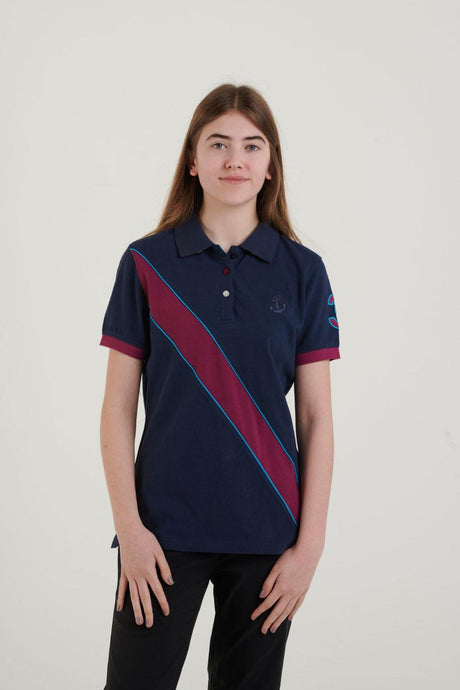 Hazy Blue Womens Short Sleeve Polo Shirt - Carly II - Just £14.99! Shop now at Warwickshire Clothing. 