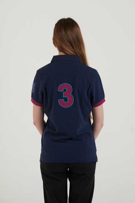 Hazy Blue Womens Short Sleeve Polo Shirt - Carly II - Just £14.99! Shop now at Warwickshire Clothing. 