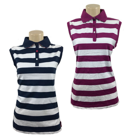 Hazy Blue Womens Sleeveless Polo Shirt - Minnie - Just $14.99! Shop now at Warwickshire Clothing. Free Dellivery.