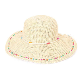 Hazy Blue WOVEN WIDE BRIM STRAW Womens Hat - Just £19.99! Shop now at Warwickshire Clothing. 