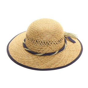 Hazy Blue STRAW WITH RIBBON BAND Womens Hat - Just £9.99! Shop now at Warwickshire Clothing. 