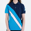 Hazy Blue Womens Short Sleeve Polo Shirt - Chole II - Just £14.99! Shop now at Warwickshire Clothing. 