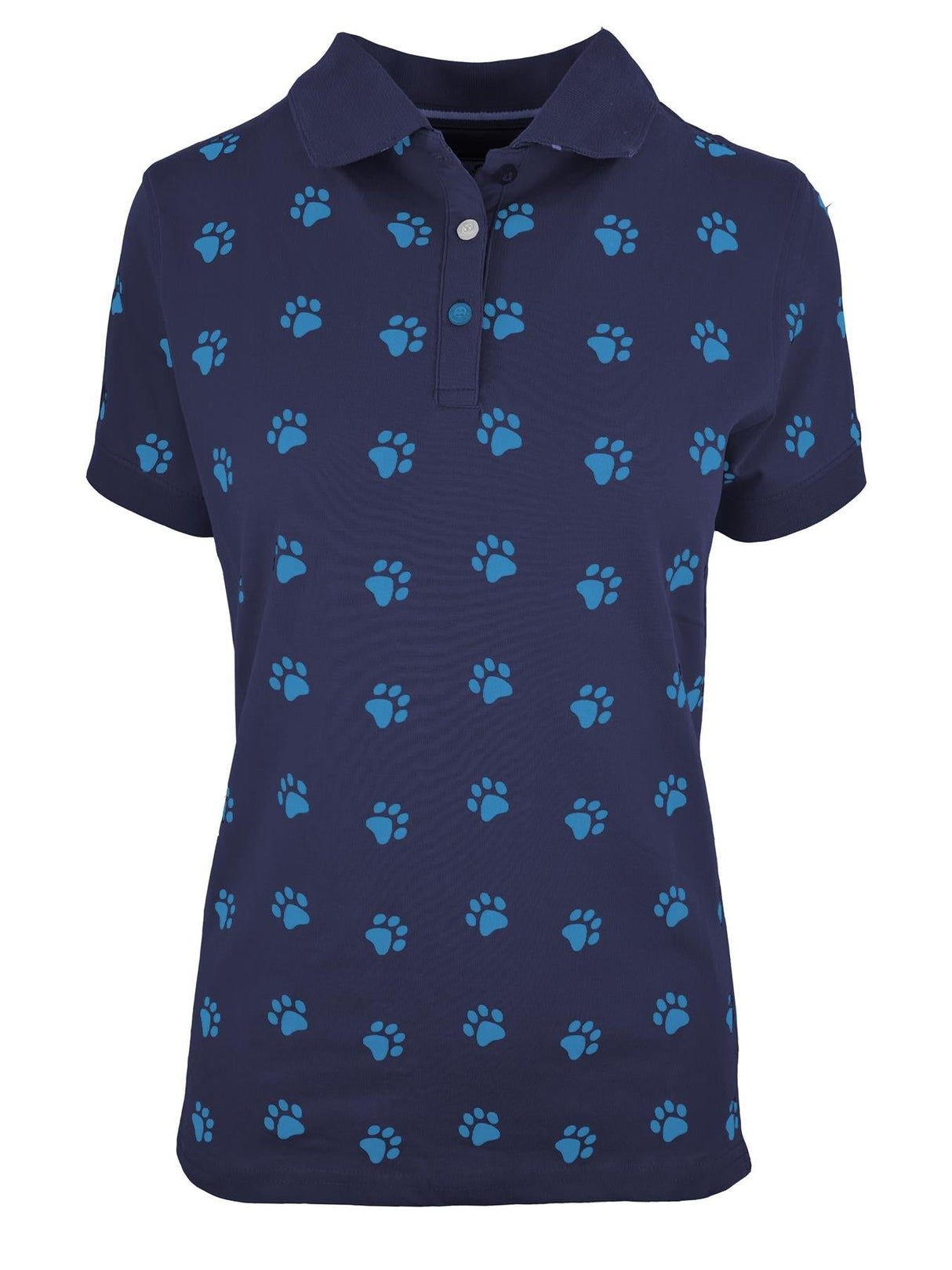 Hazy Blue Scarlett Ladies Polo Shirt Dog Cat Paw Print - Premium clothing from Hazy Blue - Just $14.99! Shop now at Warwickshire Clothing