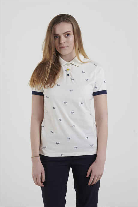 Hazy Blue Womens Cotton Short Sleeve Polo Shirt - Poppy II - Just £14.99! Shop now at Warwickshire Clothing. 